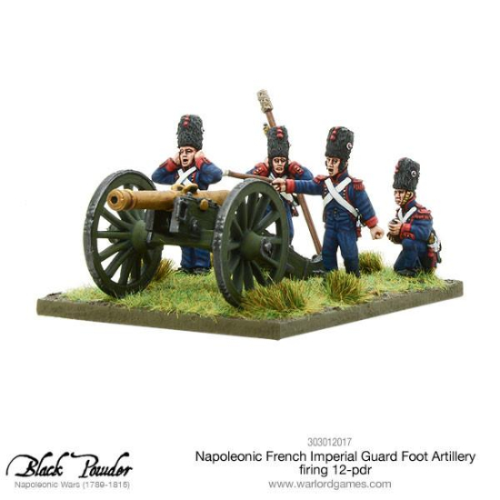 Napoleonic French Imperial Guard Foot Artillery firing 12-pdr , 303012017