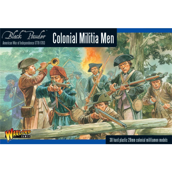 Colonial Militia Men (Plastic Box) , WGR-AWI-06