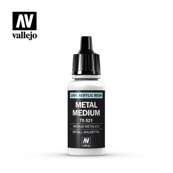 Vallejo " Auxiliaries " 70.521 Metal Medium 17 ml - srebrzysty efekt opalizujący