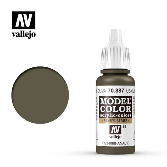Vallejo Model Color 70.887 US OLIVE DRAB 17 ml