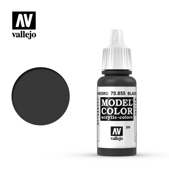 Vallejo Model Color 70.855 BLACK GLAZE 17 ml