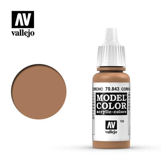 Vallejo Model Color 70.843 CORK BROWN 17 ml