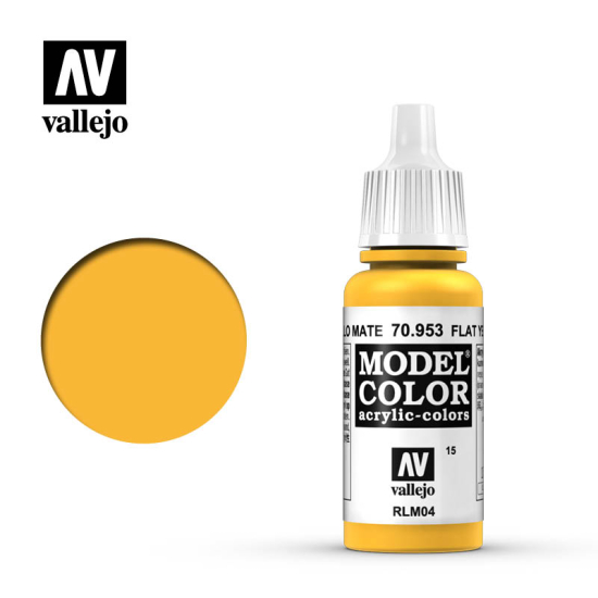Vallejo Model Color 70.953 FLAT YELLOW 17 ml