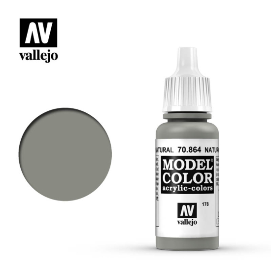 Vallejo Model Color 70.864 NATURAL STEEL 17 ml