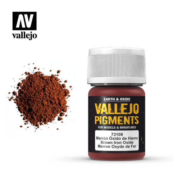 Vallejo Pigments 73.108 Brown Iron Oxide 35 ml