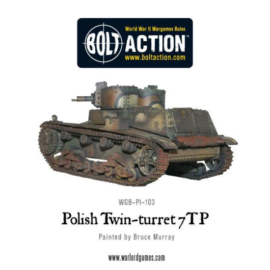 Twin-turreted Polish 7TP tank