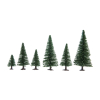 NOCH 26920 - Zestaw 10 drzew iglastych mieszanych , wysokość 5-14 cm