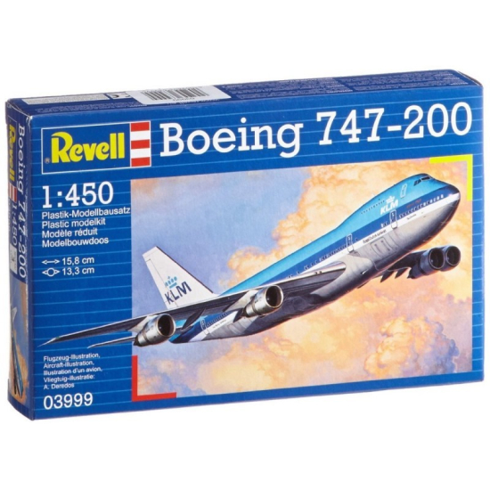 Revell 03999 ,  Boeing 747-200 Jumbo Jet , 1:450