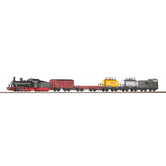 Zestaw startowy H0 - z lokomotywą G7 i 5 wagonami towarowymi Bettung , PIKO 57123