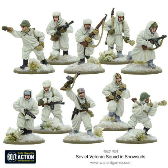 Soviet Veteran Squad in Snowsuits , 402214001