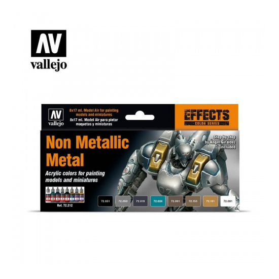 Vallejo 72.212 - Non Metallic Metal , 8x17 ml