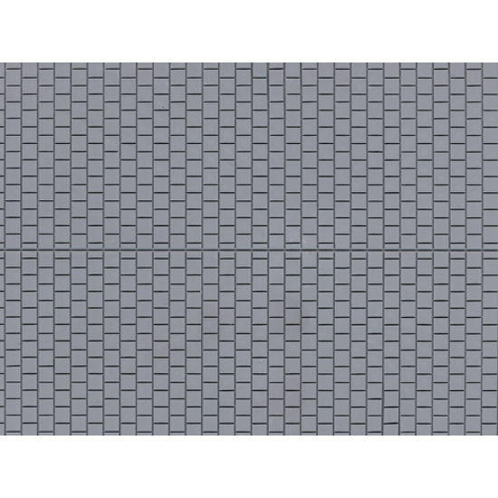Auhagen 52423 , Polistyren - Płyta chodnikowa szara 10x20cm , skala H0