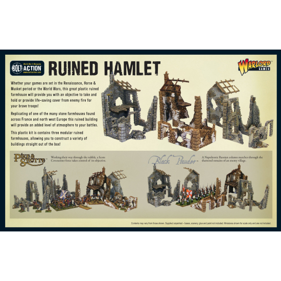 Ruined Hamlet (3x buildings) , 802010005