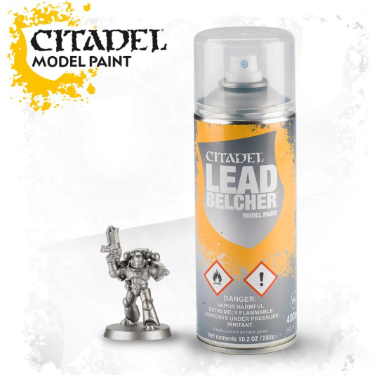 Games Workshop : Citadel Spray , LEADBELCHER (400ml)