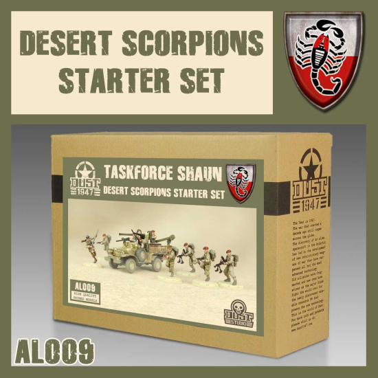 DUST 1947 , Desert Scorpions Starter Set - Taskforce Shaun  - AL009