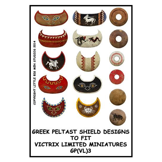 Greek Peltast shield designs 3 , Victrix