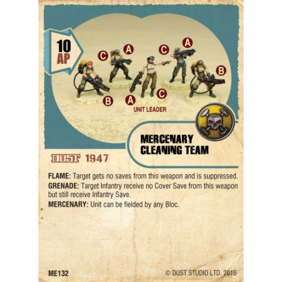 DUST 1947 , Mercenary Starter Set - Taskforce Tanya  - ME001