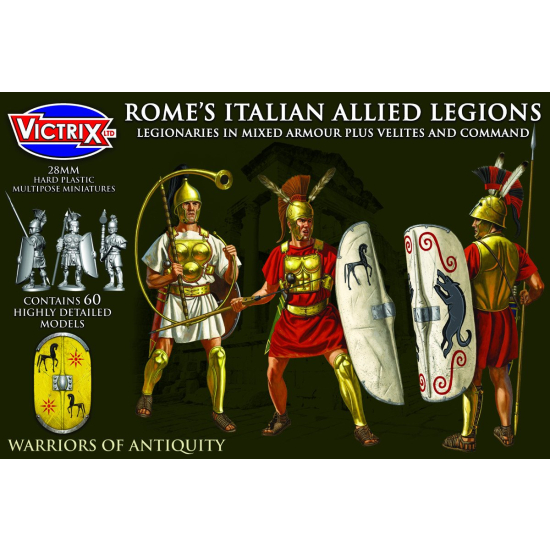 Rome's Italian Allied Legions. Legionaries in mixed armour plus Velites and Command , Victrix
