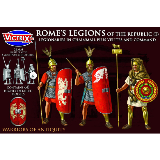 Rome's Legions of the Republic I in Chainmail plus Velites and Command , Victrix