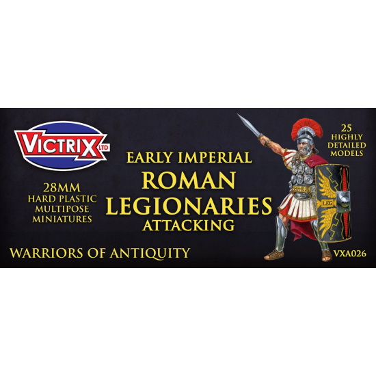 Early Imperial Roman Legionaries Attacking , Victrix