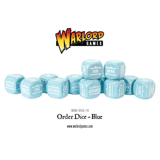 Bolt Action Orders Dice - Blue (12) , WGB-DICE-14