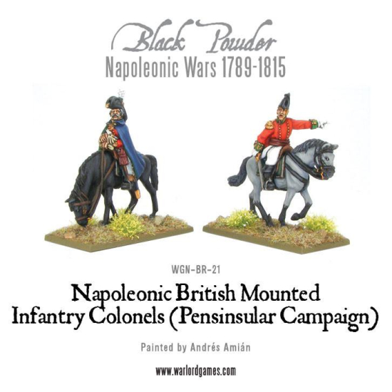 Mounted Napoleonic British Infantry Colonels (Peninsular War),WGN-BR-21