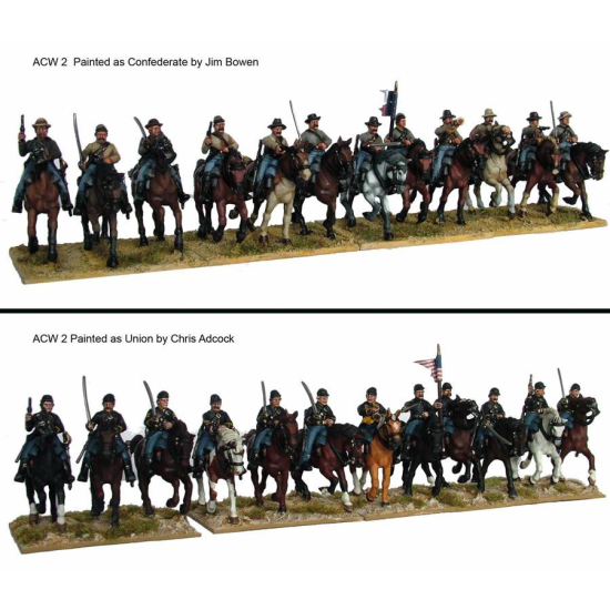 Perry Miniatures ACW2 - American Civil War Cavalry (1861-1865) plastic boxed set