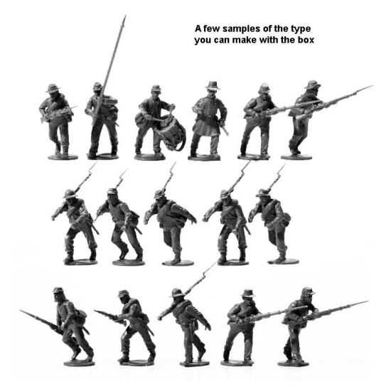Perry Miniatures ACW 80 - American Civil War Confederate Infantry 1861-65