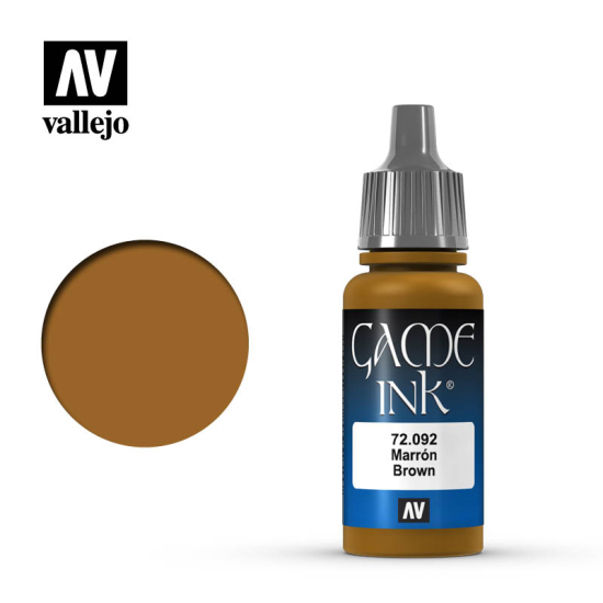 Vallejo Game Color INK 72.092 Brown 17 ml