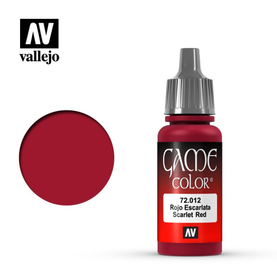 Vallejo Game Color 72.012 Scarlet Red 17 ml