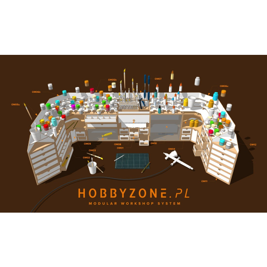 Hobby Zone HZ-SDM3s - Profesjonalny stolik do malowania figurek i modeli (26mm)