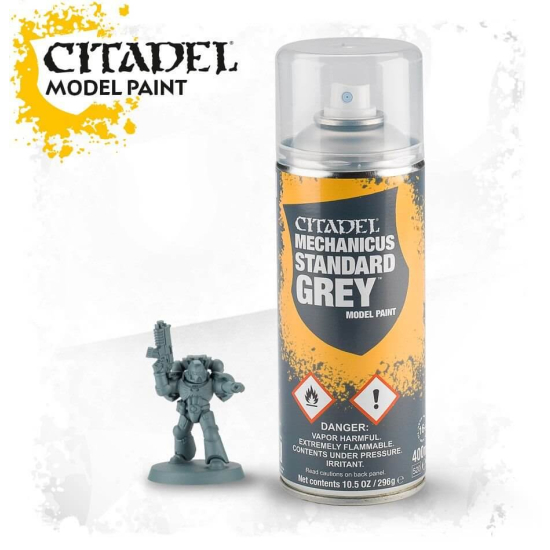 Games Workshop : Citadel Spray , MECHANICUS STANDARD GREY (400ml)