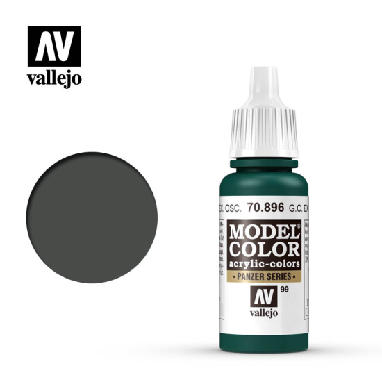 Vallejo Model Color 70.896 GERMAN CAMOUFLAGE EXTRA DARK GREEN 17 ml
