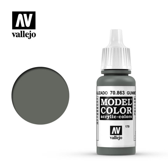 Vallejo Model Color 70.863 GUNMETAL GREY 17 ml