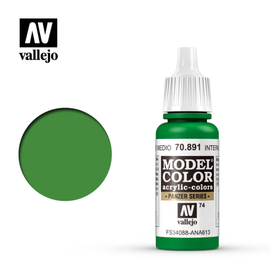 Vallejo Model Color 70.891 INTERMEDIATE GREEN17 ml