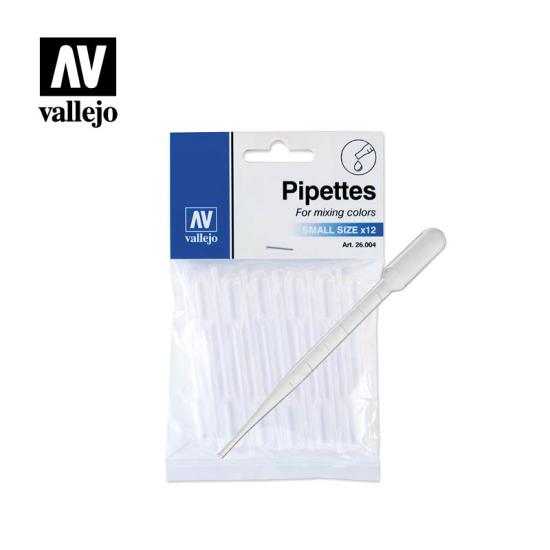 Vallejo " Hobby Tools " 26004 Pipettes 1 ml x 12 - Pipety modelarskie małe