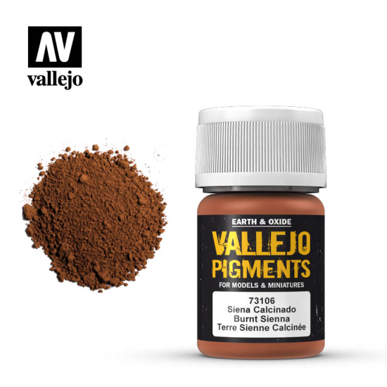 Vallejo Pigments 73.106 Burnt Sienna 35 ml