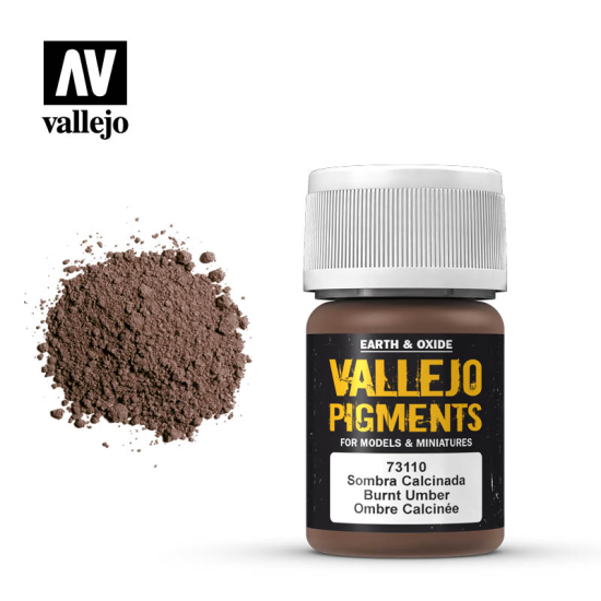 Vallejo Pigments 73.110 Burnt Umber 35 ml
