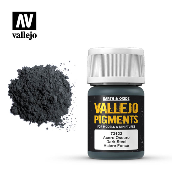 Vallejo Pigments 73.123 Dark Steel 35 ml