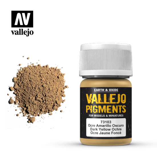 Vallejo Pigments 73.103 Dark Yellow Ocre 35 ml