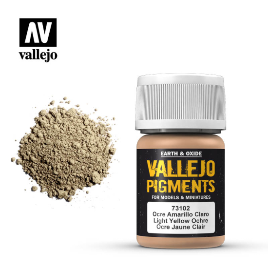 Vallejo Pigments 73.102 Light Yellow Ocre 35 ml