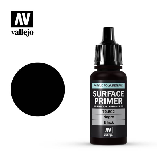 Vallejo Surface Primer 70.602 Black 17 ml