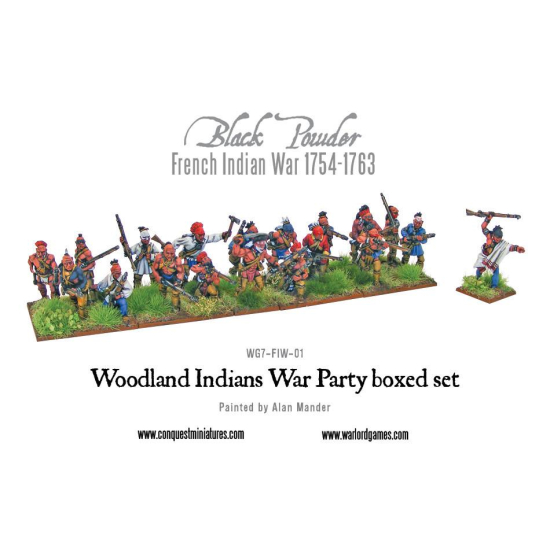 Woodland Indians War Party boxed set , WG7-FIW-01