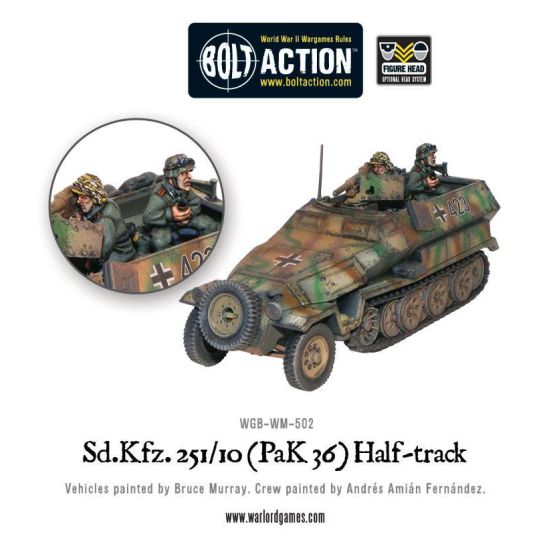 Sd.Kfz 251/10 half-track (3.7cm PaK) plastic boxed set , 402012013