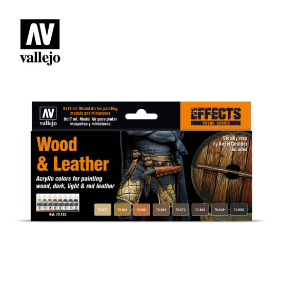 Vallejo 70.182 Wood & Leather , 8x17 ml